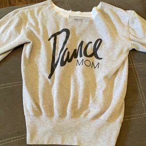80s style Dance Mom sweatshirt.